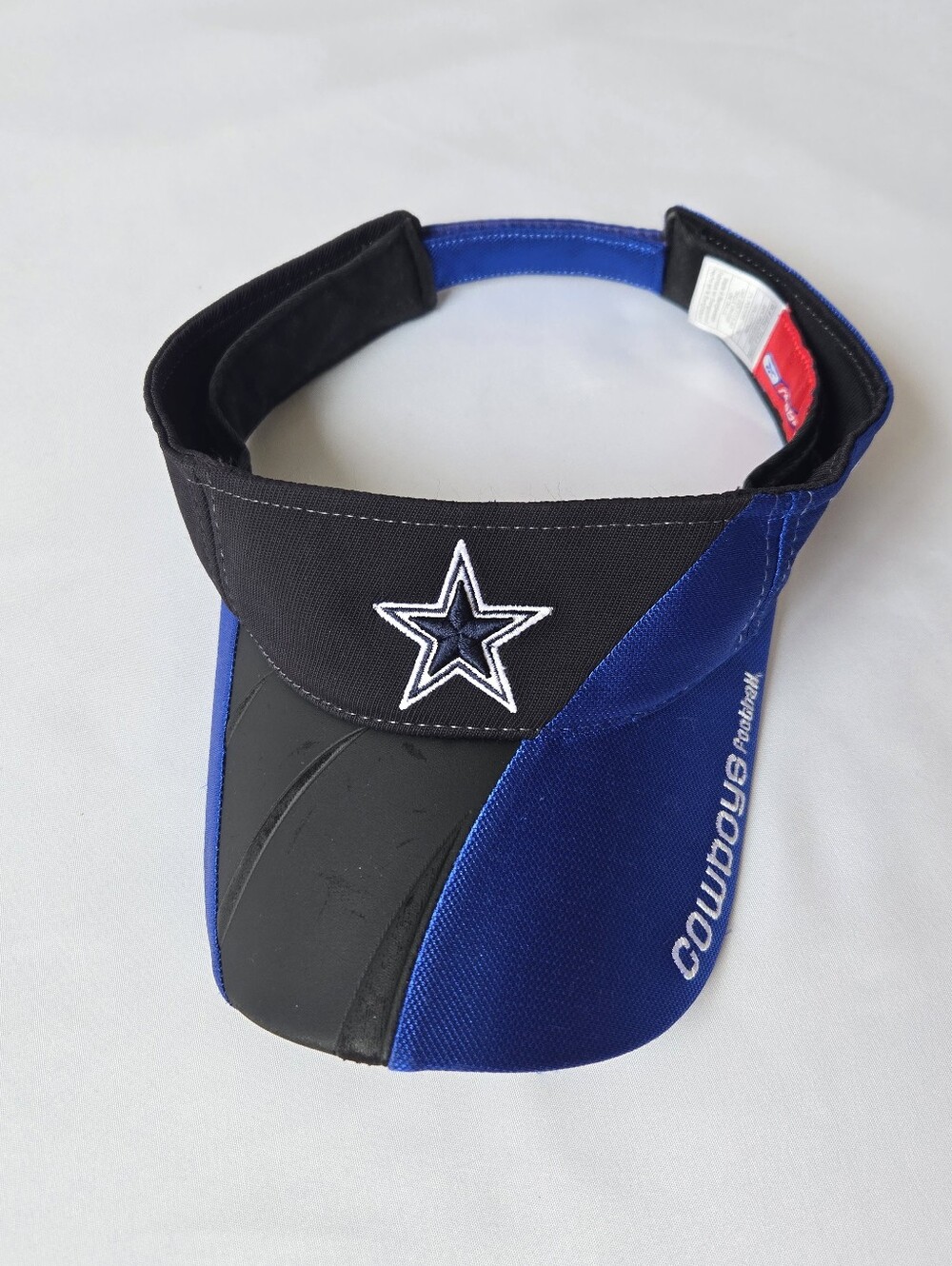 Dallas Cowboys Reebok Football Visor Blue Black NFL Adjustable Hat